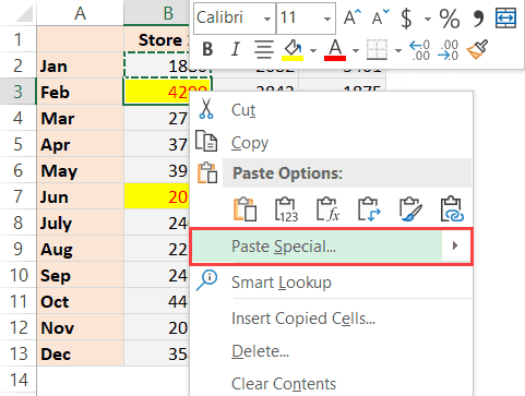 clear all formatting excel doc