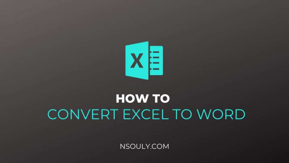 How to Convert Excel Files to Word Documents: Easy Steps to Follow