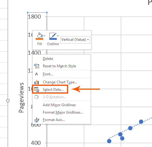 how to set x axis in ms excel mac os x