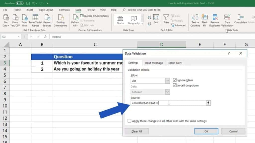 How To Edit A Drop Down List In Excel Nsouly