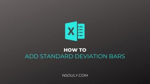 Learn How To Add Standard Deviation Bars In Excel