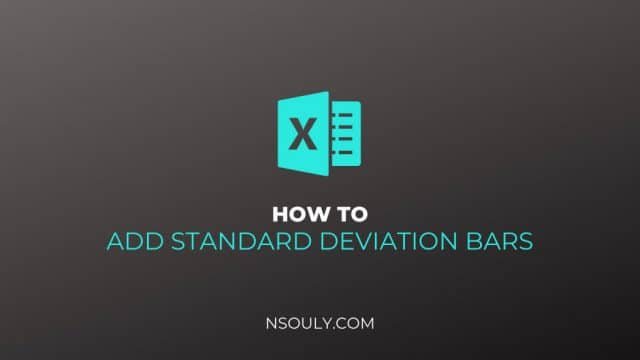 Learn How To Add Standard Deviation Bars In Excel